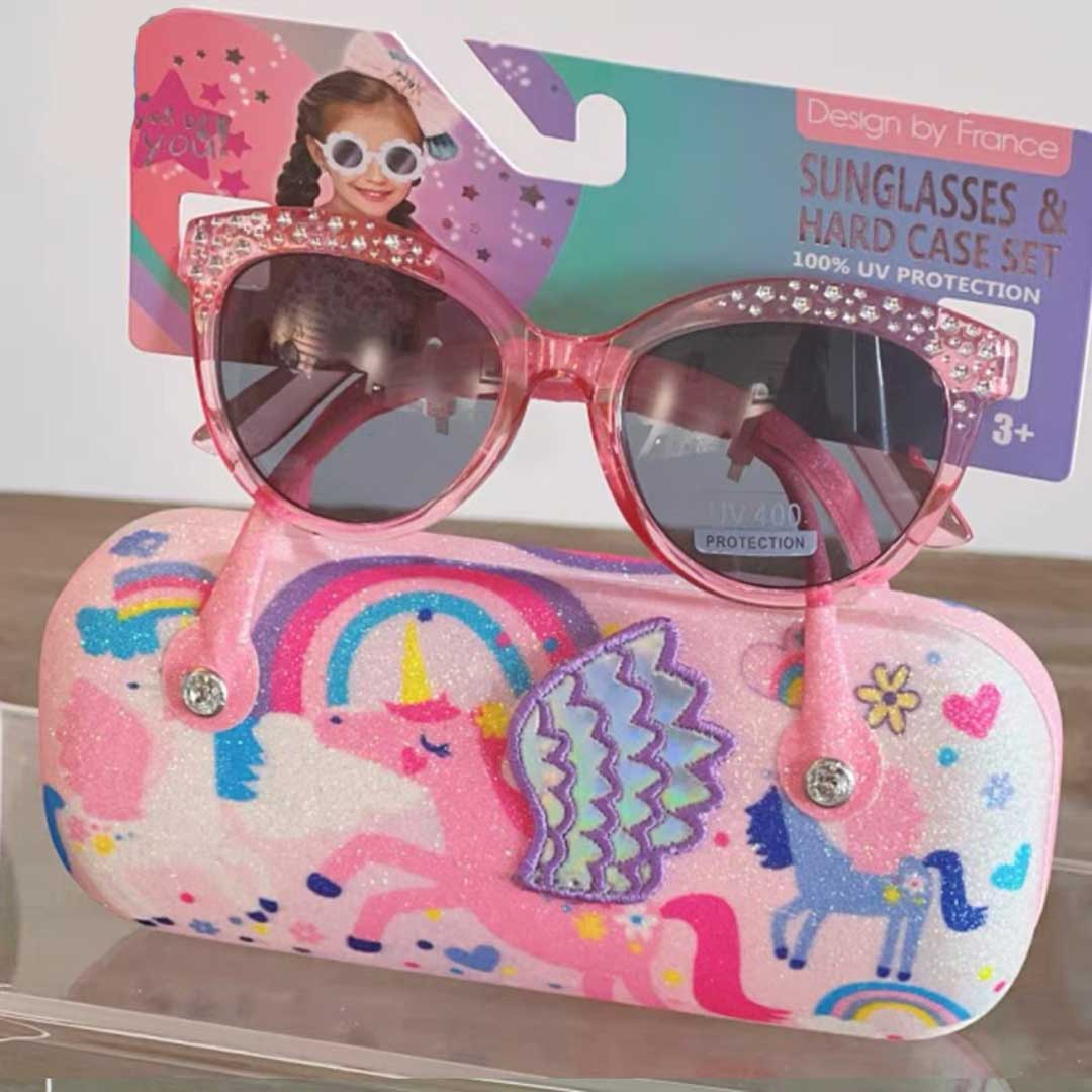 Kids Sun Glasses With Case