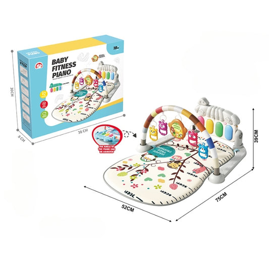 Musical Tummy Time Piano Play Mat Soft Baby Gym & Activity Blanket