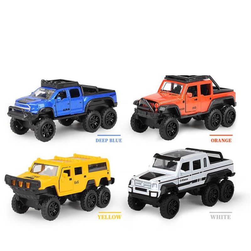 4 In 1 Diecast Metal Toy Vehicles With Openable Doors