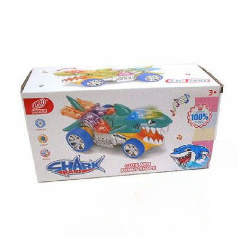 Battery Operated Cartoon Shark Toy With Light And Music