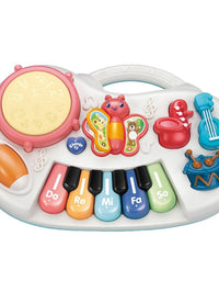 Multifunctional Interactive Musical Keyboard Toy With Light For Kids
