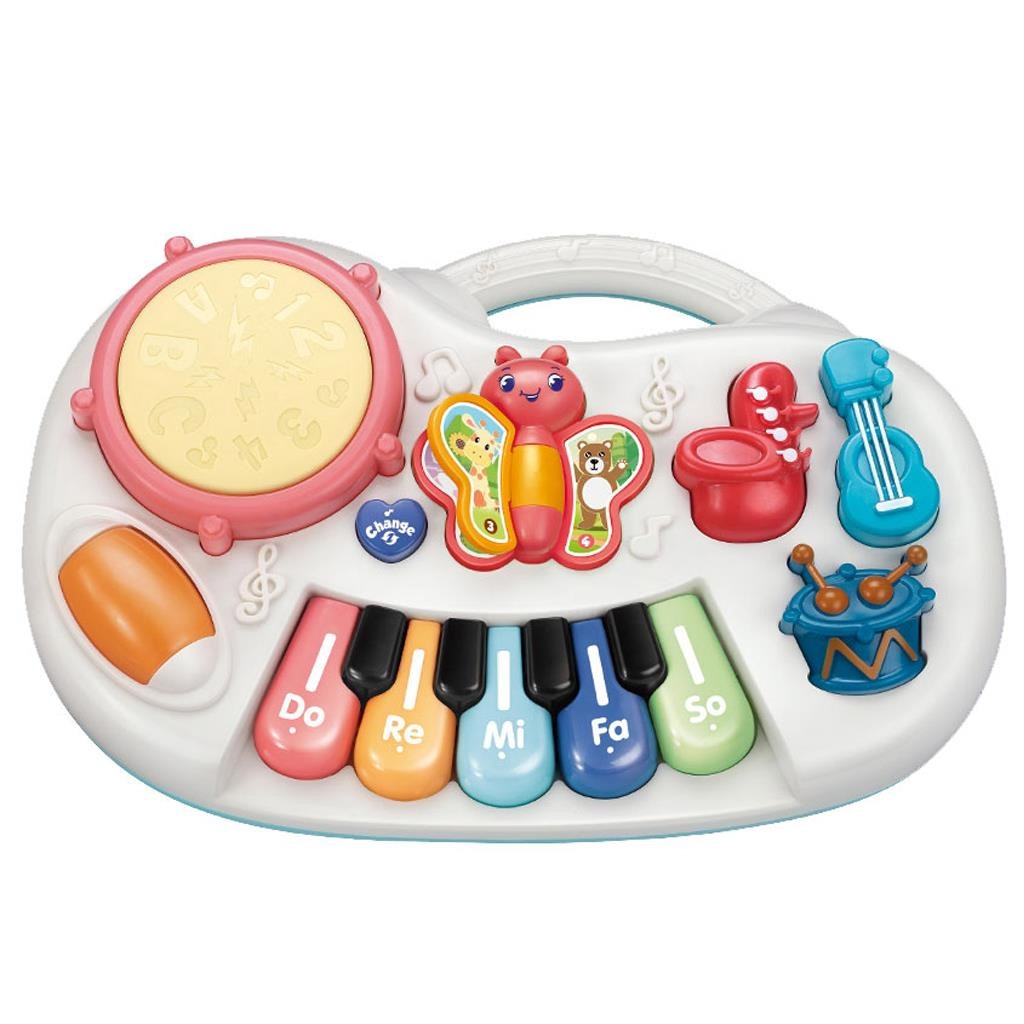 Multifunctional Interactive Musical Keyboard Toy With Light For Kids