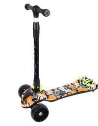 Foldable Handlebar Anti-Skid Double Bottom Plate Scooter For Kids (2181)
