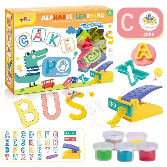 Alphabet Learning Color Dough Play Set Learn & Create