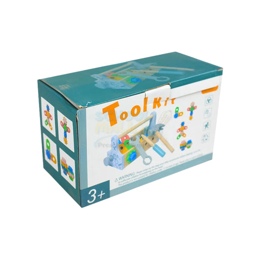 Kids Wooden Tool Kit Fun Learning & Building Set