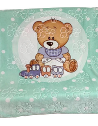 Soft Cartoon Bear Printed Baby Blanket (140x110)
