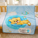 Sweet Honey Cartoon Printed Baby Blanket (140x110) (Deal)