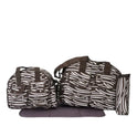 Sunshine 4 Piece Baby Diaper Bag Set  Navy Blue Stripes Stylish  Functional for Moms on the Go