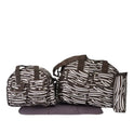 Sunshine 4 Piece Baby Diaper Bag Set  Navy Blue Stripes Stylish  Functional for Moms on the Go