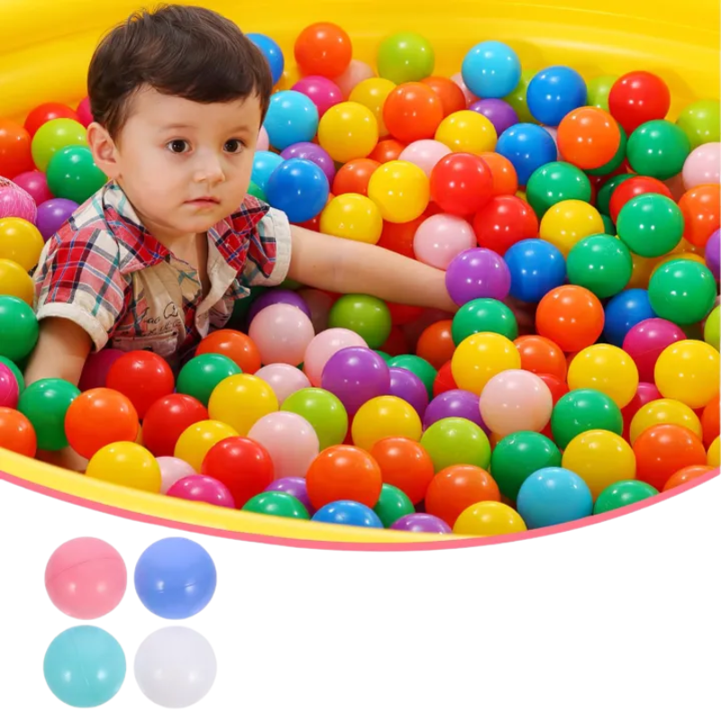 Pack of 50 Soft Plastic Tent Balls – Safe, Colorful, and Fun for Playtime Adventures