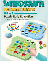 Early Education Dinosaur Shaped Pairing Game For Kids - 1 Piece Assorted
