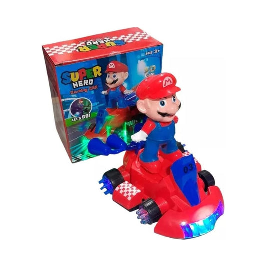 Super Mario F1 Racing Car Toy With 3D Lights