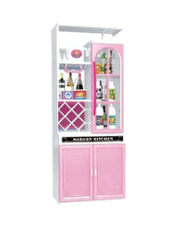 Charming Modern Kitchen Cabinet Toy Set For Girls
