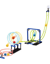 Space Rail Suspension Track Playset For Kids - 73 Pcs
