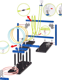 Space Rail Suspension Track Playset For Kids - 73 Pcs
