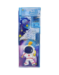 Spaceman Playful Designed Pencil Box With Sharpener
