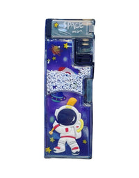 Spaceman Playful Designed Pencil Box With Sharpener
