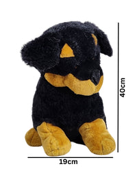 Cute Black Puppy Plush Toy 40x19cm Premium Pre-loved
