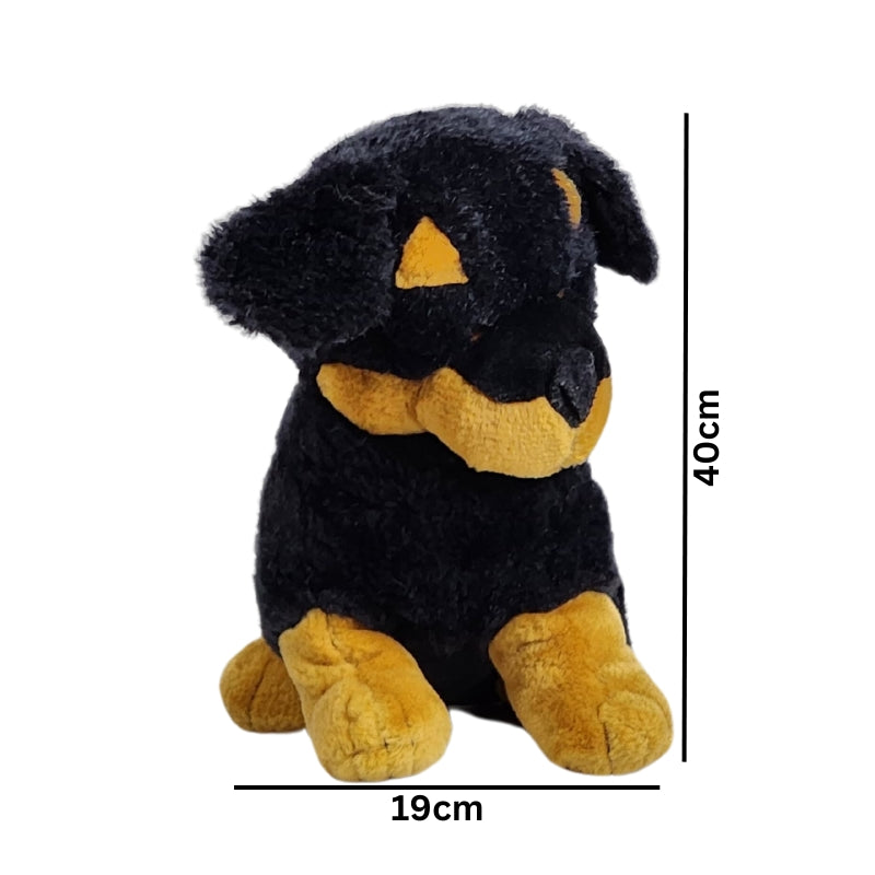 Cute Black Puppy Plush Toy 40x19cm Premium Pre-loved