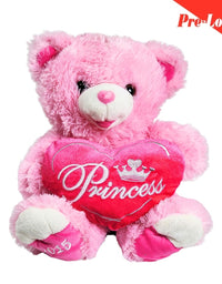 Adorable Pink Princess Teddy Bear Plush Toy 50x40cm Premium Pre-loved
