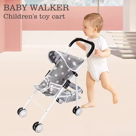 Pretend Play Decent Baby Doll Stroller For Kids