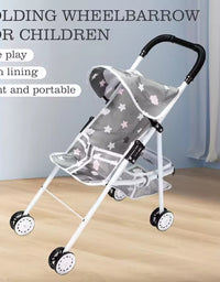 Pretend Play Decent Baby Doll Stroller For Kids
