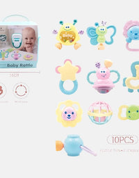 Flexible Baby Rattle And Teether - 10 Pcs
