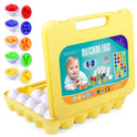 A To Z Alphabet Matching Eggs With 5 Different Colors Educational Toy Set For Kids - 26 Pcs