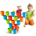 3 In 1 Quick Stacking Building Cup Playset For Kids - 30 Pcs