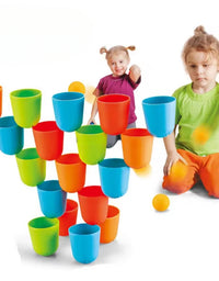 3 In 1 Quick Stacking Building Cup Playset For Kids - 30 Pcs
