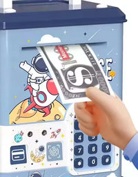 Space Money Saving Locker Piggy Bank For Kids
