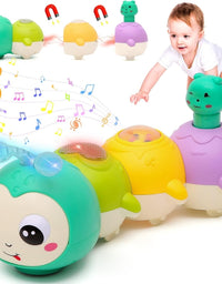 Magnetic Electric Caterpillar Toy With Light And Music For Kids
