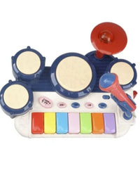 Jazz Drum Toy Set With Music Enlightenment And Microphone For Kids
