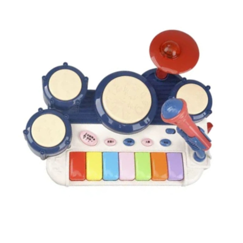 Jazz Drum Toy Set With Music Enlightenment And Microphone For Kids