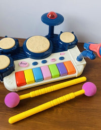 Jazz Drum Toy Set With Music Enlightenment And Microphone For Kids
