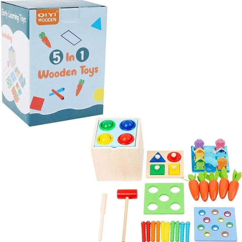 5 In 1 Early Education Building Toy Set For Kids