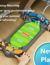 Table-Top Soccer Game With Spurt Water Punishment For Kids
