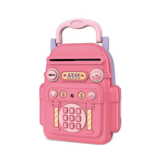 Backpack Shaped Bank ATM Machine Toy With Music For Kids