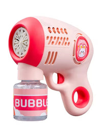 Smooth Electric Bubble Gun Toy With LED Light - 12 Holes
