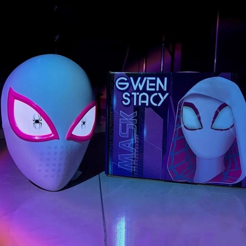 Spiderman Gwen Mask With LED Eyes