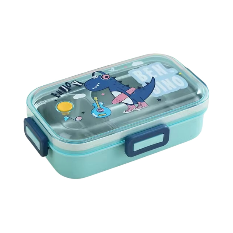 Spacious Spill Proof Lunch Box With 2 Steel Compartments (2537)