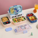 Spacious Spill Proof Lunch Box With 2 Steel Compartments (2537) (Deal)