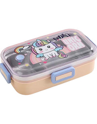 Spacious Spill Proof Lunch Box With 2 Steel Compartments (2537)
