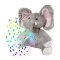 Stuffed Baby Elephant Toy With Night Star Projection Light And Sound For Kids