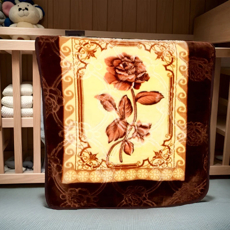 Royal Mink Soft Baby Blanket (20335) - Brown