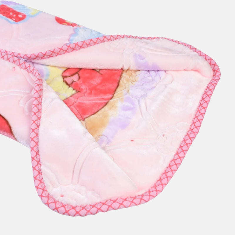 Tiny Tots Silk Soft Cloudy Baby Zipper Blanket - Pink