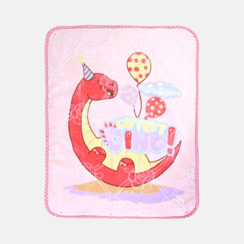 Tiny Tots Silk Soft Cloudy Baby Zipper Blanket (20339) - Pink