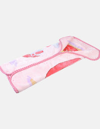 Tiny Tots Silk Soft Cloudy Baby Zipper Blanket (20339) - Pink
