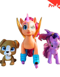 Pamper Petz Dog / Sing & Skate Sunny / My Little Pony G4 Toys Pack Of 3 Premium Pre-loved
