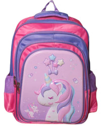 3D (16) Inches School Bag For Girls
